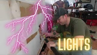 I CUT MY FLOOR OPEN  Electrical and Plumbing  Kitchen Renovation Part 5 [upl. by Ambler623]