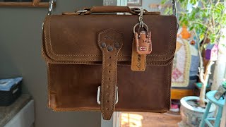 Saddleback Leather pocket satchel [upl. by Arikat]