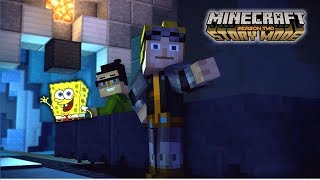 JESSE E LUKAS  BoB Esponja no Minecraft Story Mode Season 2 [upl. by Enomad]