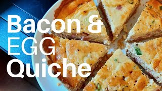 Easy bacon amp egg quiche [upl. by Yojal]