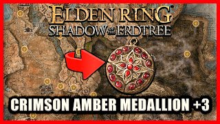 Crimson Amber Medallion 3 Location  Elden Ring Shadow of the Erdtree [upl. by Treulich10]