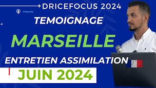 Demande naturalisation française par décret  entretien assimilation témoignage Marseille [upl. by Picardi]