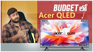 Acer 43 inches V Series 4K QLED TV Review in Telugu  Best 4k tv under 30000 [upl. by Gustav]