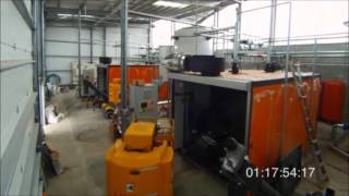 Heizomat Biomass Boiler Installation [upl. by Atinahs787]