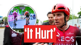 This Is Hurting Geraint Thomas Shuts Down Tadaj Pogacar Giro dItalia Attack [upl. by Artinak]