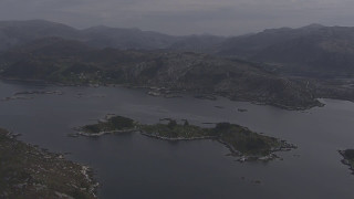 Florø Stabben fyr Nærøyane Hovden Gåsøy Kalvåg Frøya  Flying Over Norway [upl. by Naggem386]