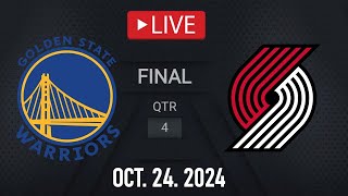 NBA LIVE Golden State Warriors vs Portland Trail Blazers  October 24 2024  Blazers vs Warriors [upl. by Doty]