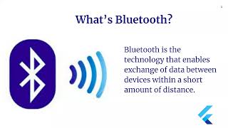 Flutter  Bluetooth [upl. by Neelehtak]