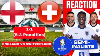 England vs Switzerland 11 53 Penalties Live Euro 2024 Football Match Score Highlights Three Lions [upl. by Nav]