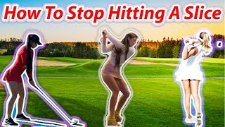 3 Ways to Stop Slicing the Ball  Shee Golfs [upl. by Tletski961]