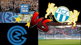 Fc Zürich fans vs GcZ fans Südkurve vs Gc [upl. by Olivie123]