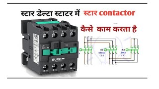 elec Star Delta panel me star contactar kaise kam karta hai  suraj electric panel in hindi [upl. by Alic]