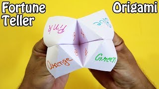 Origami  Fortune Teller  How to make a Paper Fortune Teller very easy [upl. by Laeira]