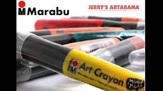 Marabu Mixed Media Art Crayons Product Demo [upl. by Woods]