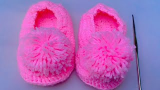 Easy crochet shoe tutorial for beginners  Heer Zadi Official [upl. by Esinehc]