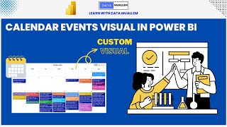 Custom Visual  Calendar Events Visual in Power BI [upl. by Neemsay39]