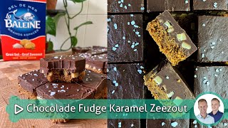 Chocolade Fudge Karamel Zeezout  Koken amp bakken met SterkInDeKeuken [upl. by Laurice503]