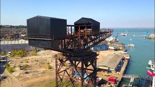 Cowes Hammerhead Crane  After Renovation  Sep 2018 [upl. by Martita948]