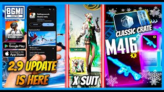 29 UPDATE  M416 GLACIER IN CLASSIC CRATE NEW FIORE X SUIT FIRST LOOK AND RELEASE DATE  BGMI [upl. by Claudina]