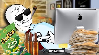 WOJAK DOOMER STARTS WORKING FROM HOME REMOTE WAGE SLAVERY [upl. by Zales]