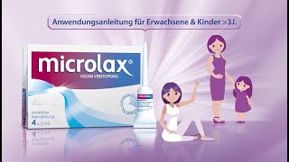 Microlax® Anwendung für Erwachsene amp Kinder ab 3 J [upl. by Jaime]