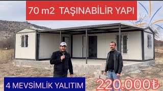 Konteyner ev Kullanım Alanı 42 m2 birleştirmeli yapı  container house [upl. by Reaht]