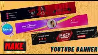 Channel banner kaise banaen youtube channel banner kaise banaye graphic designing [upl. by Barbie]