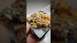 Wulfenite crystals Chihuahua Mexico [upl. by Zanze833]