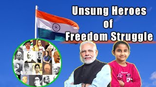 Unsung Heroes of Indian Freedom Struggle  10 lines on Unsung Heroes Of Freedom Struggle in English [upl. by Emie]