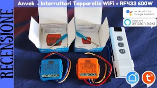 RECENSIONE  Interruttori per Tapparelle Smart WiFi e WiFi  RF433 compatibili con Alexa e Google [upl. by Zwiebel12]