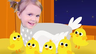 Five Little Chicks  Childrens music  Kids songs  Kids Lullaby [upl. by Akihsay]