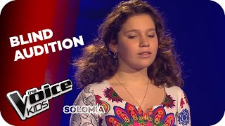 Andrea Bocelli  Time To Say Goodbye Solomia  The Voice Kids 2015  Blind Auditions  SAT1 [upl. by Fogg]