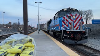 The Complete Metra Evening Rush Hour On The Alternate Schedule At Western Ave On February 14 2024 [upl. by Warram]