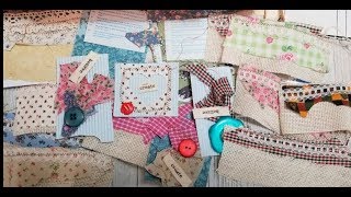 Scrap Embellishments Repurpose Fabric ScrapsPaper Strips N Junk Journaling [upl. by Lucho]