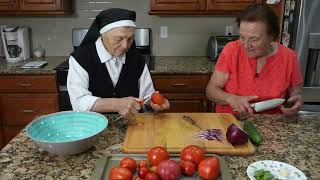 Italian Grandma Makes Tomato Salad with Bread  PANZANELLA [upl. by Cardinal]