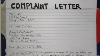 How To Write A Complaint Letter Step by Step Guide  Writing Practices [upl. by Antoinette821]