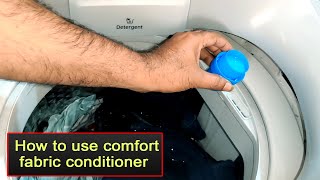 How to use fabric conditioner or Comfort in washing machine  How to add in Comfort fabric softener [upl. by Torp483]