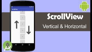 Horizontal and Vertical ScrollView  Android Studio Tutorial [upl. by Sinnaiy]