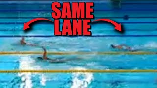 Olympic Trials Swimmer Gets DQed for Swimming in WRONG Lane DURING Race [upl. by Norvol]