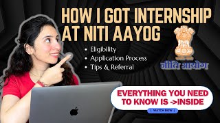 How to get NITI Aayog internship 2024  NITI Aayog internship interview  Internship Roadmap [upl. by Oelc716]