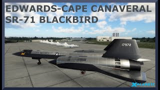 Edwards AFB KEDW to Nasa Landing Facility KTTS  SR71 Blackbird  XPlane 12 [upl. by Traggat979]