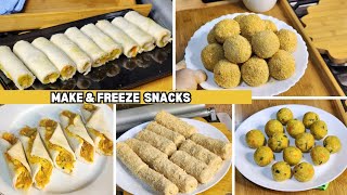 Freeze and Store Ramadan Recipes വഴറ്റി സമയംകളയണ്ട  Chicken roll  Bread snack  Iftar snacks 2024 [upl. by Eerrehc]