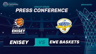 Enisey Krasnoyarsk v EWE Baskets Oldenburg  Press Conference  Basketball Champions League [upl. by Airad59]