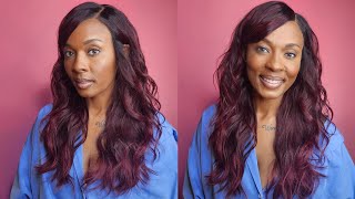 Outre Does It Again For 36 Outre Melted Hairline Glueless HD Lace Front Wig Elissa ft SamsBeauty [upl. by Croydon649]