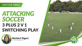 Attacking Soccer with Schalke 04  3 plus 2 vs 1 [upl. by Heshum567]