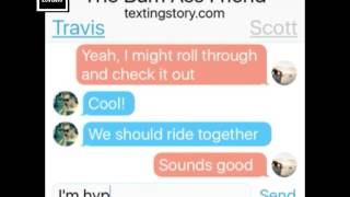 Text Stories Episode 2  The Bum Friend  via the Texting Story App Funny [upl. by Airdnazxela]