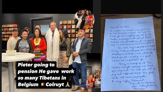 Pieter going to pension He gave work so many Tibetans in Belgium 🇧🇪 Colruyt Nam Family in 🇹🇩 [upl. by Slin]