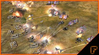 Zero Hour  60 Crusaders vs 60 Avengers USALaserBoss  Command and Conquer Generals [upl. by Angrist548]