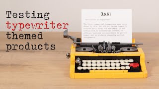 testing CHEAP typewriter themed products [upl. by Skyla]