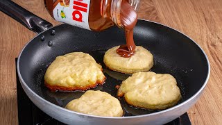 Ho fatto impazzire tutti con i miei pancake alla Nutella Senza farina [upl. by Hennie]